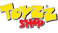 Toyzz Shop logo with a golden coupon badge.