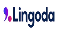 Lingoda logo with "Exclusive Coupon Available" text