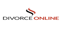 Graphic of a couple signing divorce papers with a Couponswar logo.
