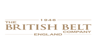 British Belt Company logo with coupon code overlay"